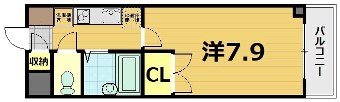 ラポール北白川の間取り