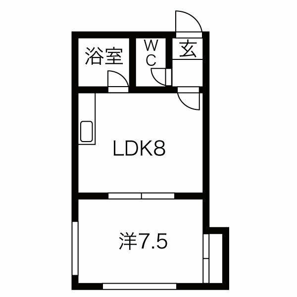 秋葉アパートの間取り