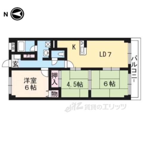 コーポラス上杉の間取り