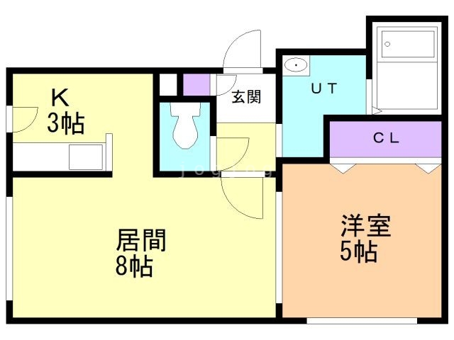 アクアベール豊平の間取り