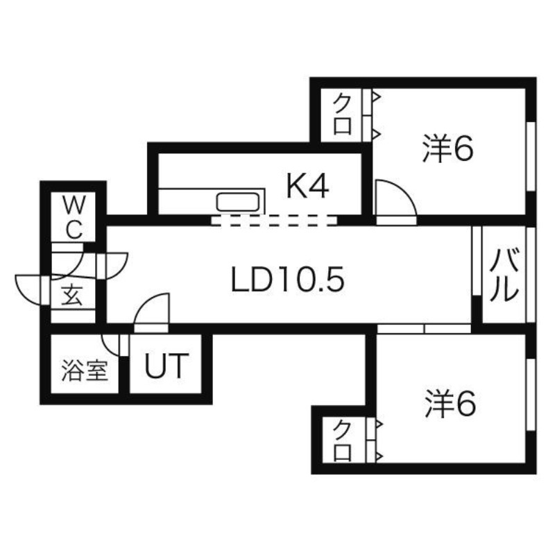 【リヴェール新道の間取り】