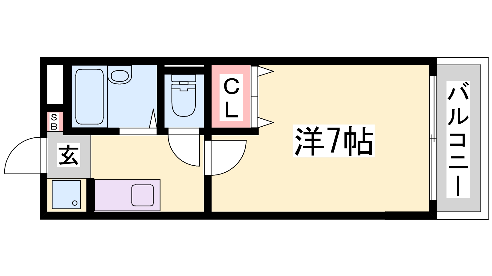 クレールモエの間取り