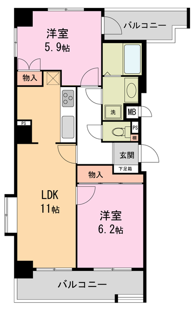 ヴィタノーバの間取り