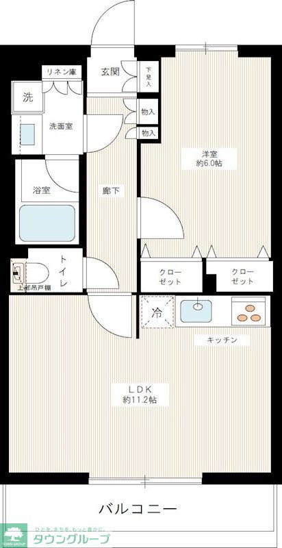 ARCOBALENO OSHIAGE EASTの間取り