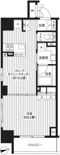 レジディア新御徒町の間取り