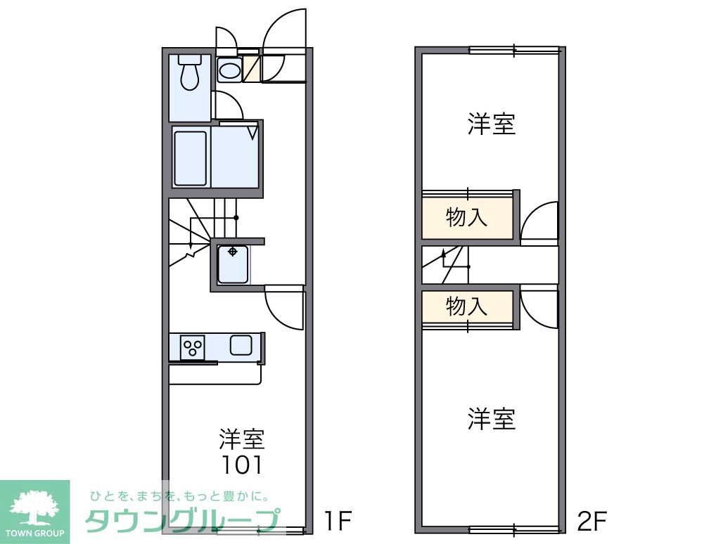 レオパレス小川の間取り