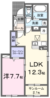 フェリーチェBの間取り