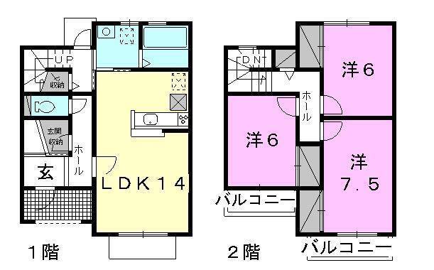 サン・シエスタ　A棟の間取り