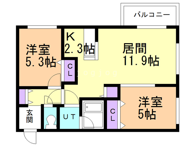 ブランシャール桑園の間取り