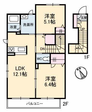 セシルローズBの間取り