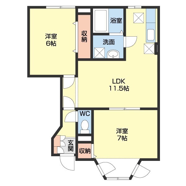 アメニティの間取り