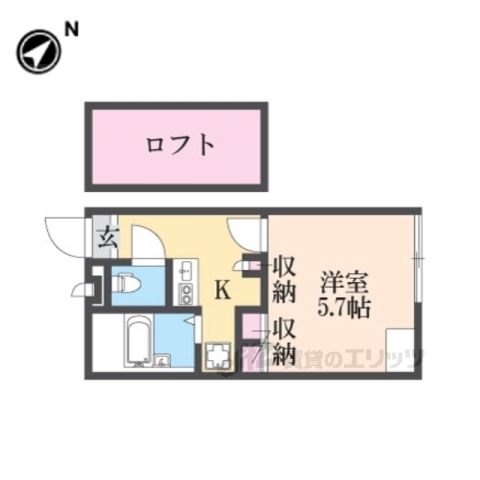 レオパレス道意1号の間取り写真