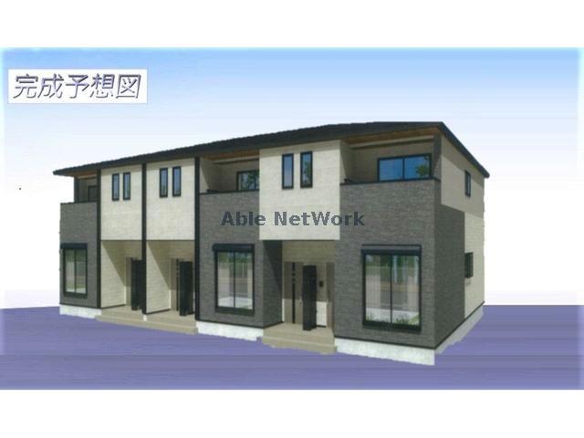 建物外観　完成模型図