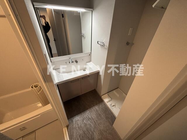 洗面設備　使いやすい洗面所です