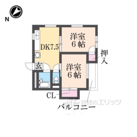 グリーンハイツ伊丹の間取り写真