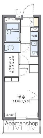 レオパレスクレストタウンAの間取り写真