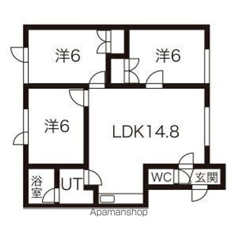地下鉄東西線 白石駅 徒歩12分 2階建 築23年の間取り写真