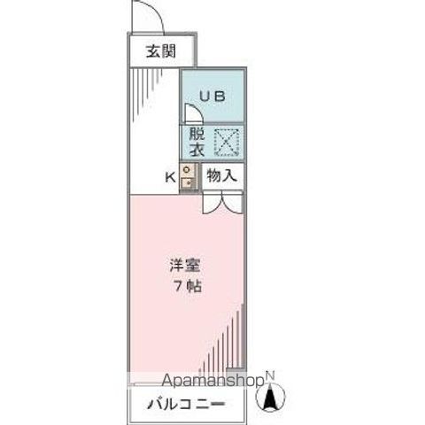 ＪＲ中央線 武蔵境駅 徒歩20分 3階建 築37年の間取り写真