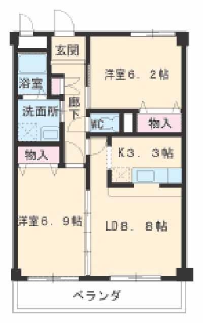 オアシス 荒池の間取り写真