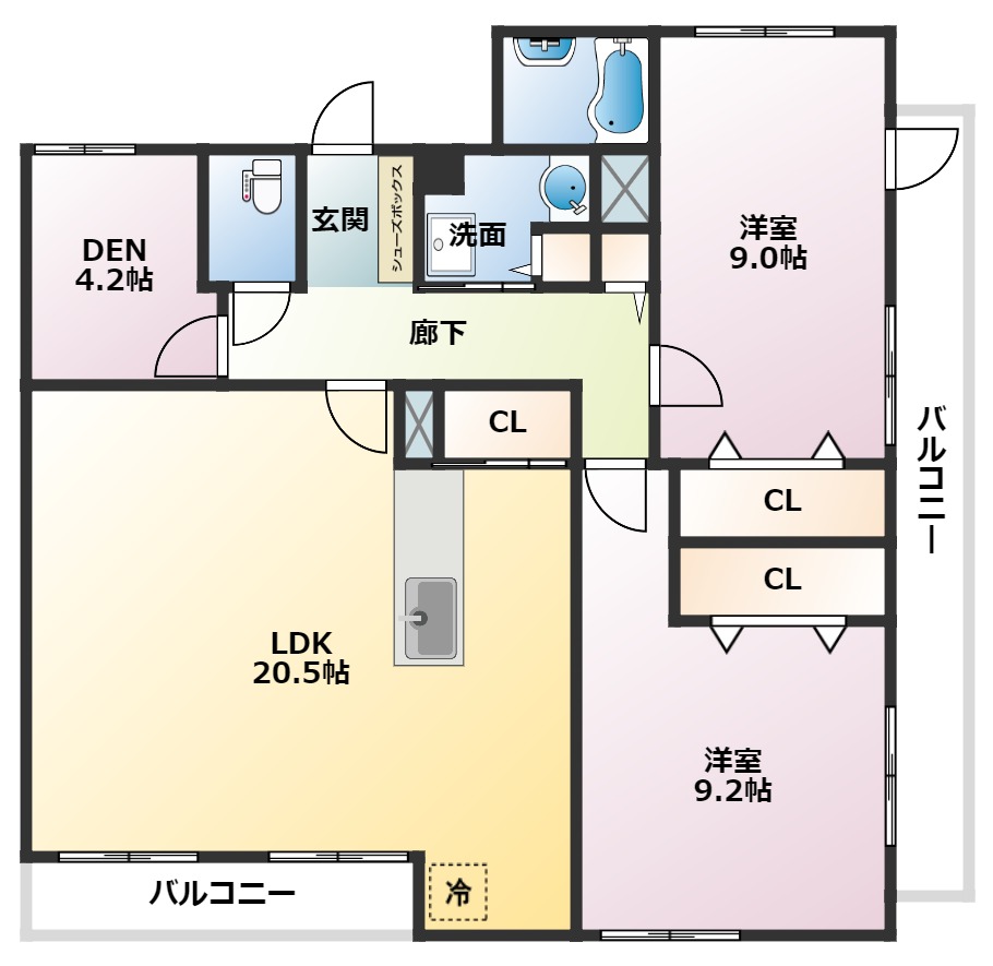 ブラゾーネ芦屋の間取り写真