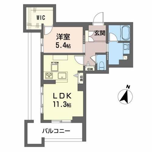 Albemarle錦町の間取り写真