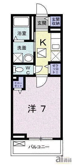 西武国分寺線 鷹の台駅 徒歩8分 2階建 築9年の間取り写真