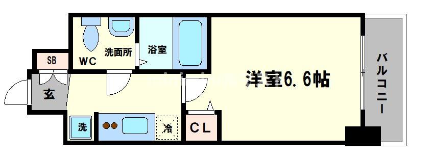 ワールドアイ阿波座WESTの間取り写真