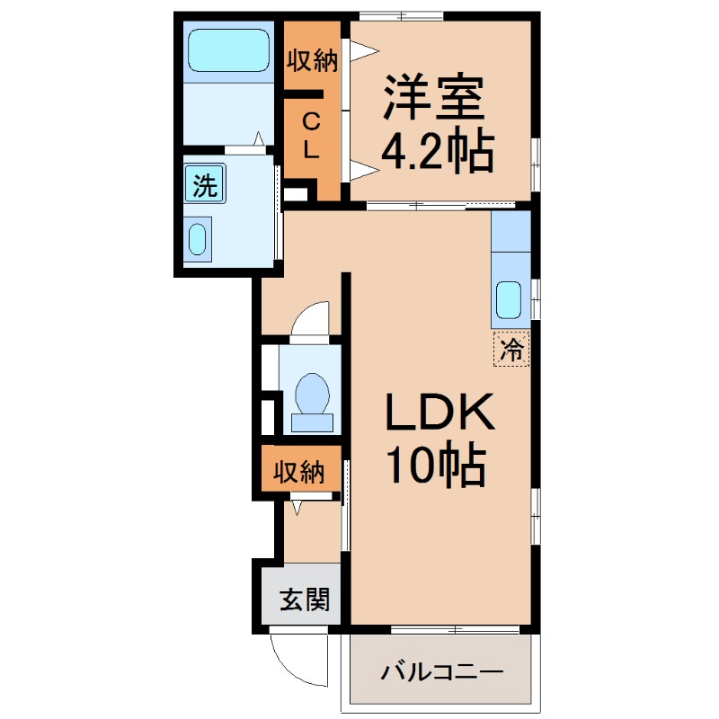 阪急神戸線 武庫之荘駅 徒歩14分 2階建 築11年の間取り写真