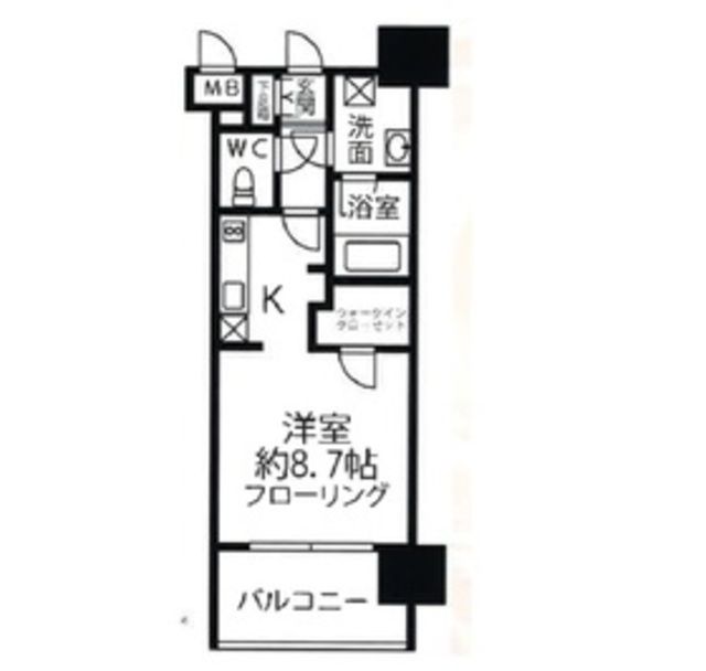 パークリュクス大手門monoの間取り写真