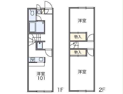 レオパレスＳＵＮＳＨＩＮＥの間取り