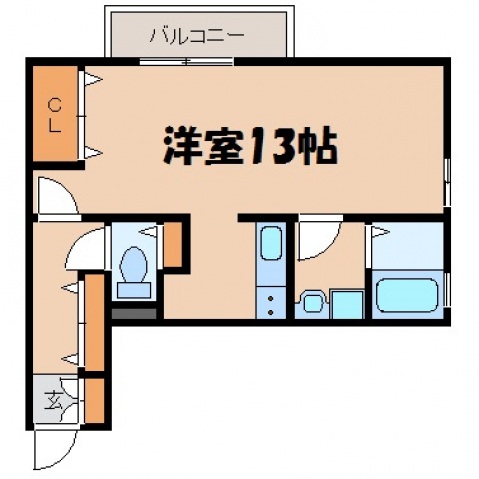 リビングタウン宮の町A棟の間取り