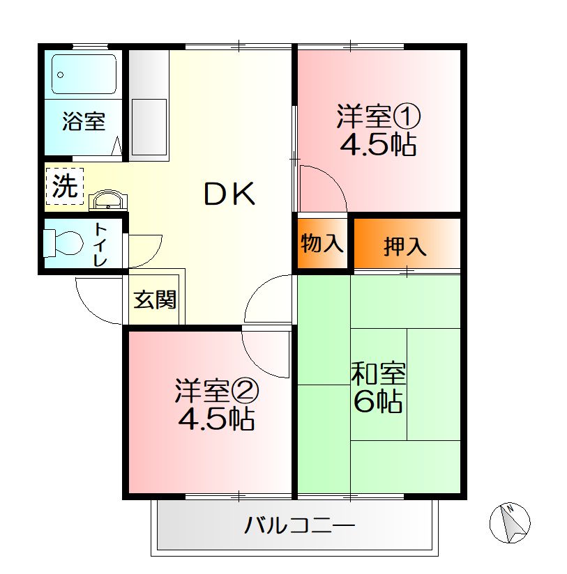 スカイタウン上今泉の間取り