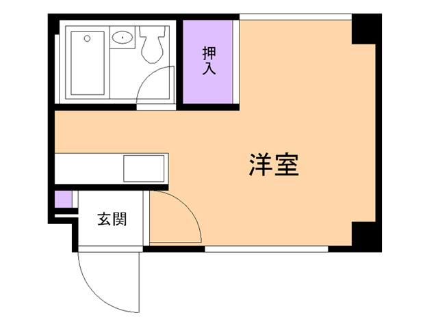 函館市柏木町のマンションの間取り