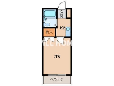 和歌山市栄谷のマンションの間取り