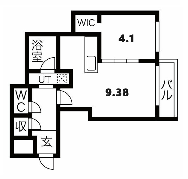 札幌市厚別区厚別東三条のマンションの間取り