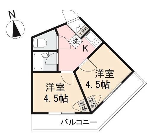 ＣＡＬＶＥＲＴ西宝町の間取り