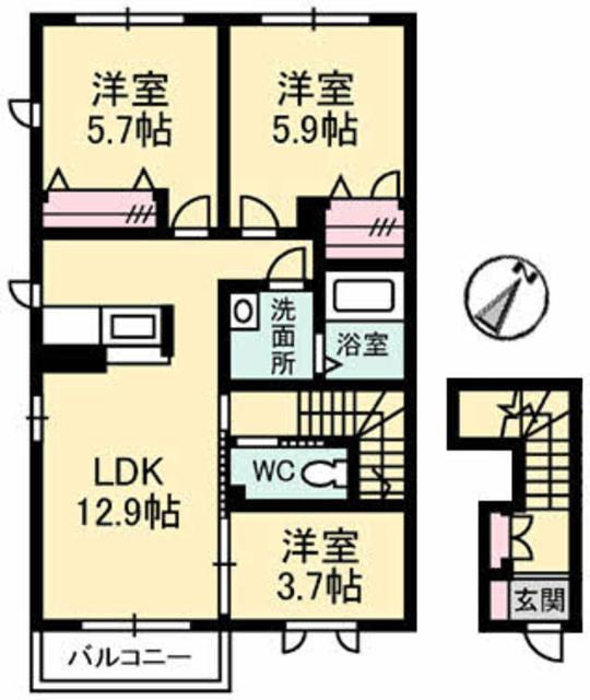 シェーン　ヴィラの間取り