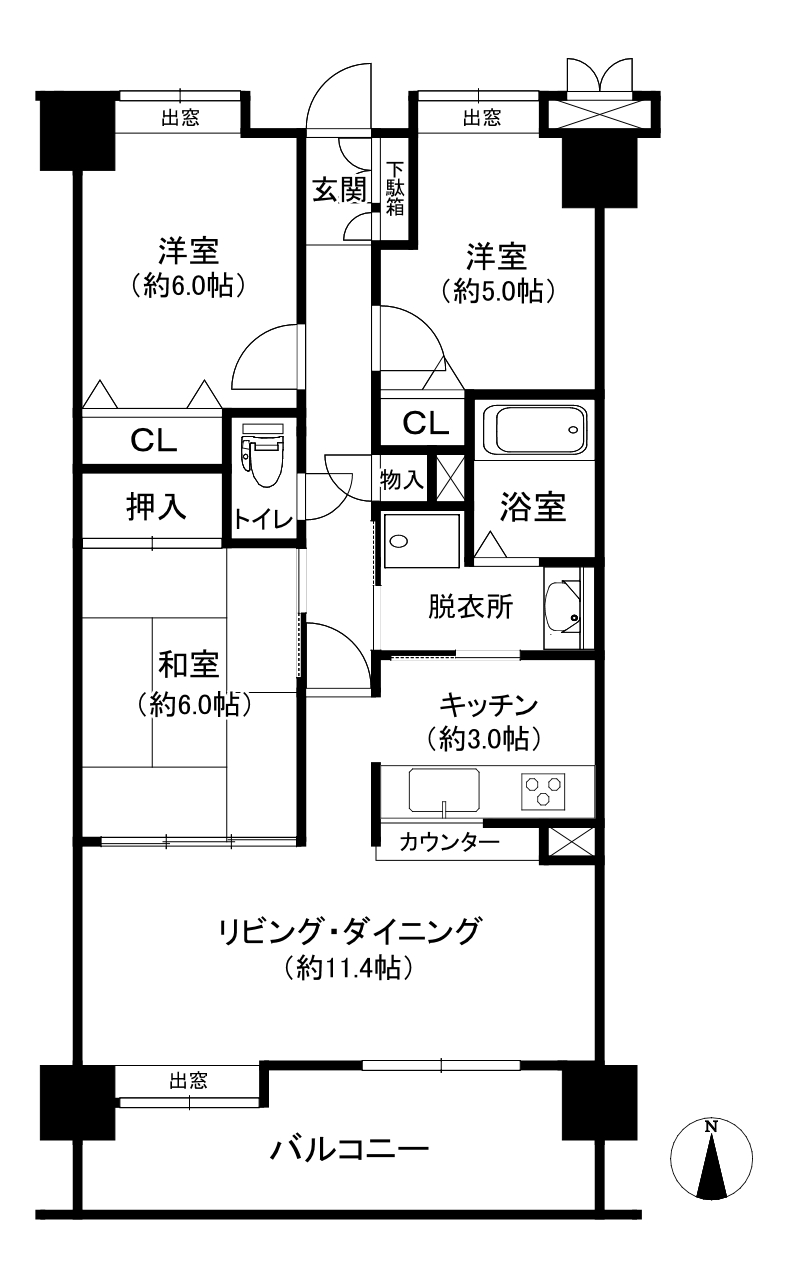 ネオハイツ南二番町の間取り