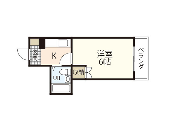 広島市南区東雲本町のマンションの間取り