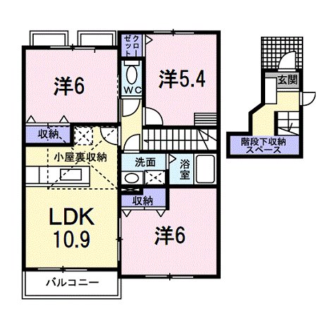 シャン ド フルールの間取り