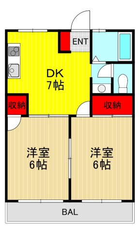 川口市元郷のマンションの間取り