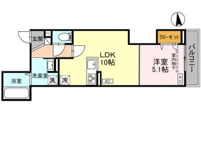 グラナーデ東新町の間取り