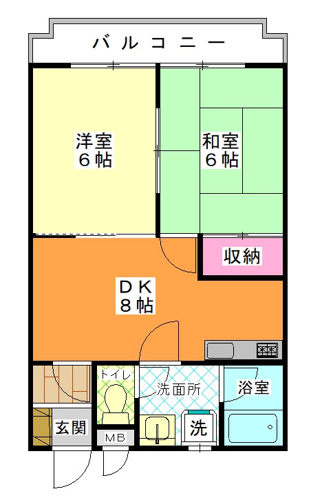 高沢第2マンションの間取り