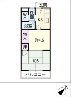 ドゥー　ロジュマンの間取り