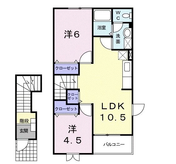 マロンシャンII番館の間取り