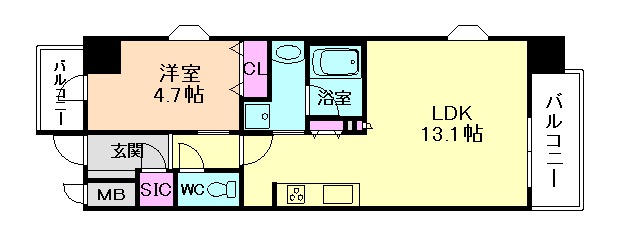 スプランディッドVIIIの間取り