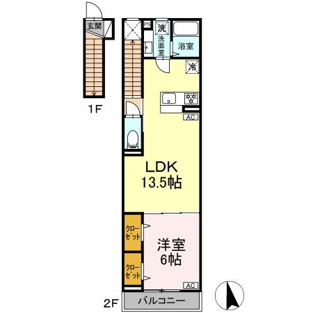 グラナーデ成城学園前Bの間取り