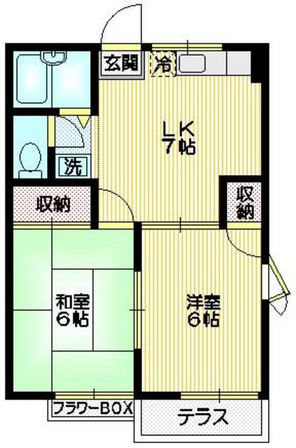 クレール国立の間取り