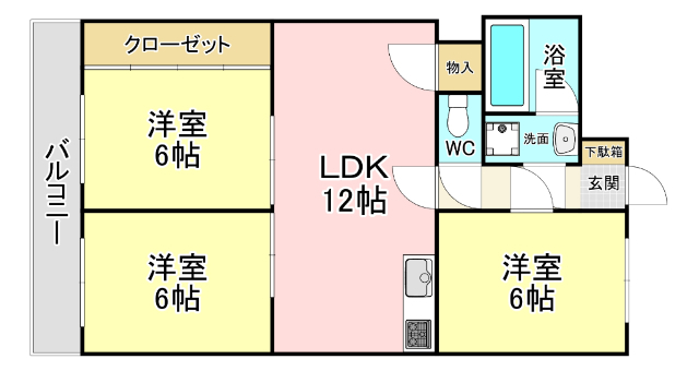 クロノス霧ヶ丘の間取り