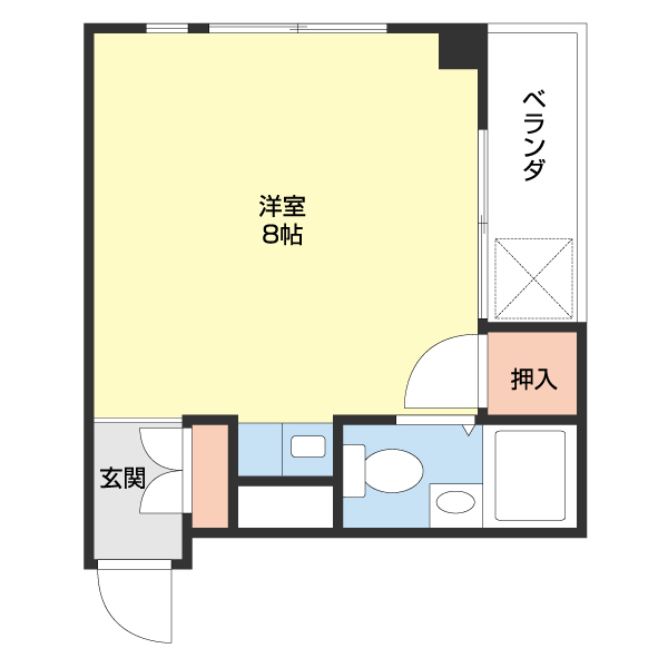 コーポホワイト東松江の間取り